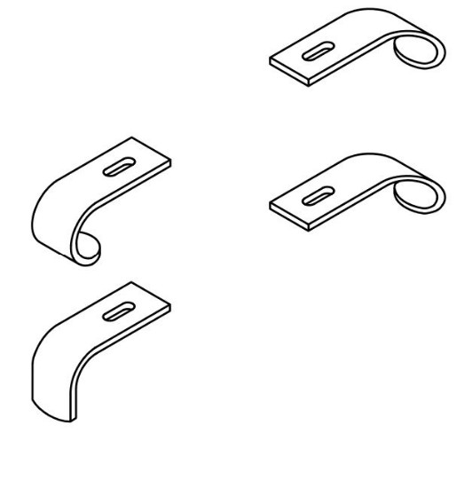 90H35081J | Hook, seat (set of 4) includes mounting hardware