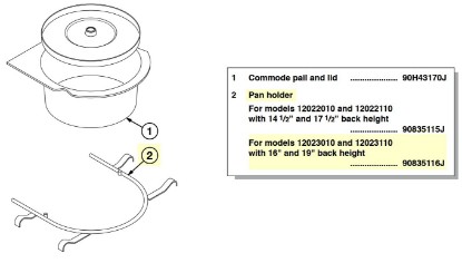 Picture of 90835116J | Pan Holder (16" & 19" back height)