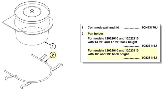 90835116J | Pan Holder (16" & 19" back height)