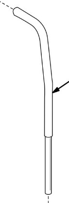 Picture of 9P835233J | Backpost / push handle, pair (includes mounting hardware) Long