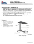 Manual - Automatic Overbed Table